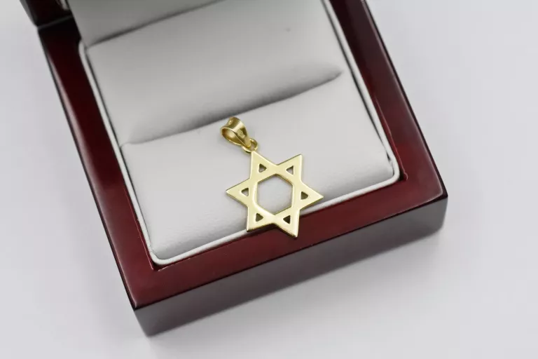 ZŁOTA GWIAZDA DAWIDA - 14K 585 - 1,58G