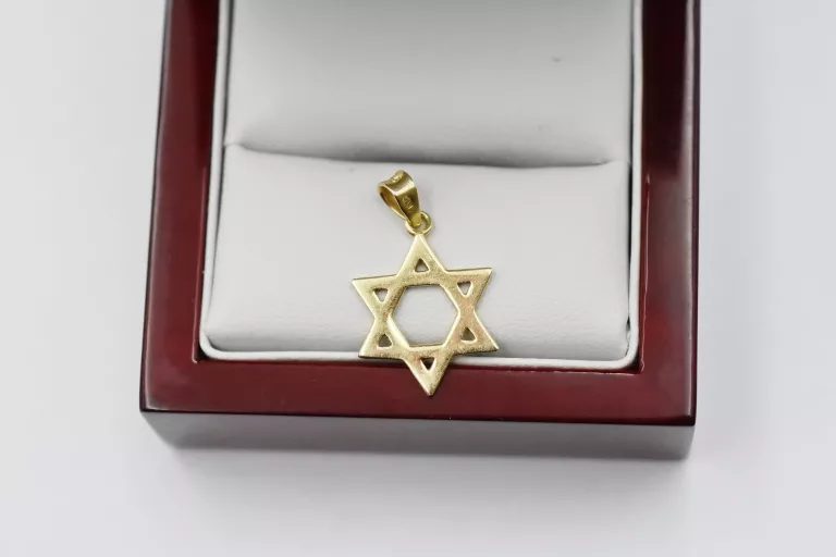 ZŁOTA GWIAZDA DAWIDA - 14K 585 - 1,58G