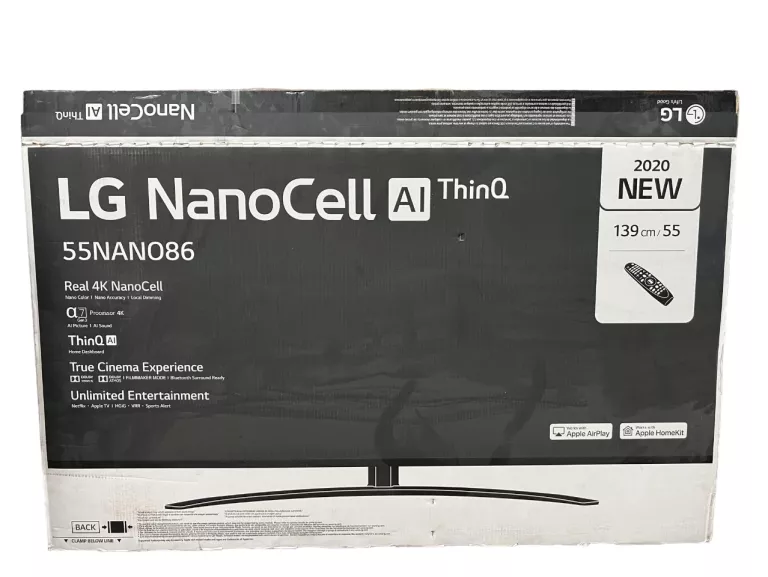 TELEWIZOR LG 55NANO867NA DWIE PIONOWE KRESKI NA MATRYCY