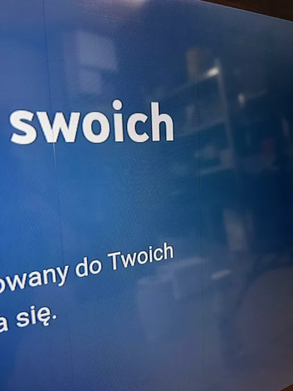 TELEWIZOR LG 55NANO867NA DWIE PIONOWE KRESKI NA MATRYCY