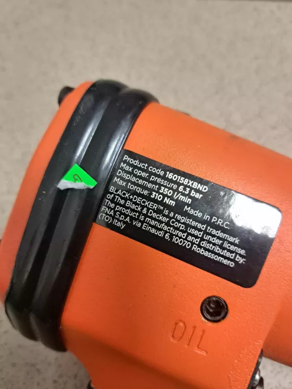 KLUCZ PNEUMATYCZNY UDAROWY BLACK+DECKER KLUCZ