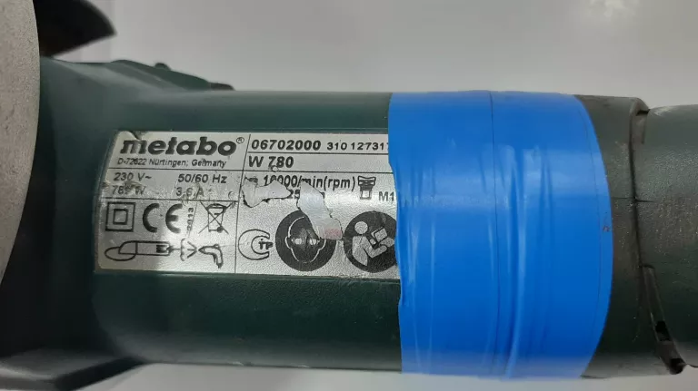 SZLIFIERKA KĄTOWA METABO W780