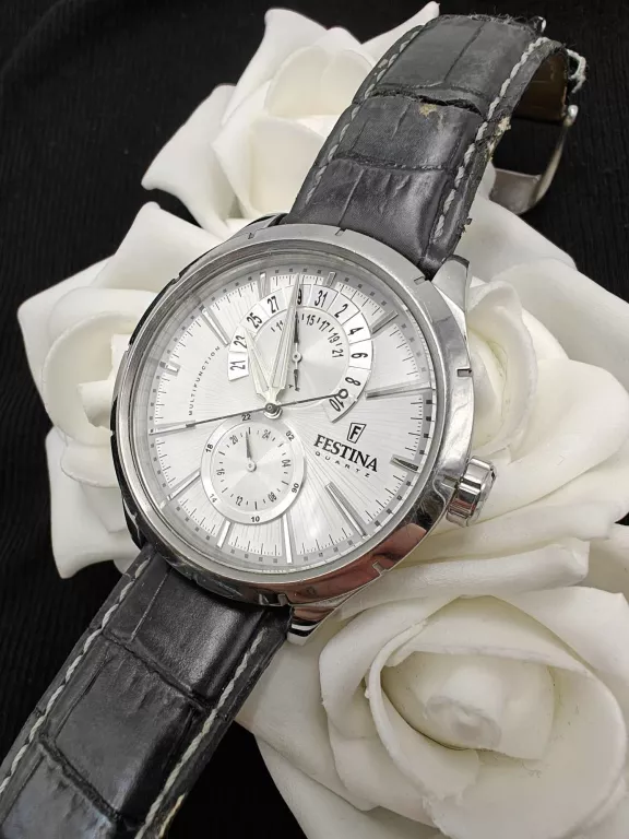 MĘSKI ZEGAREK FESTINA F16573/1 MULTIDATA ELEGANCKI