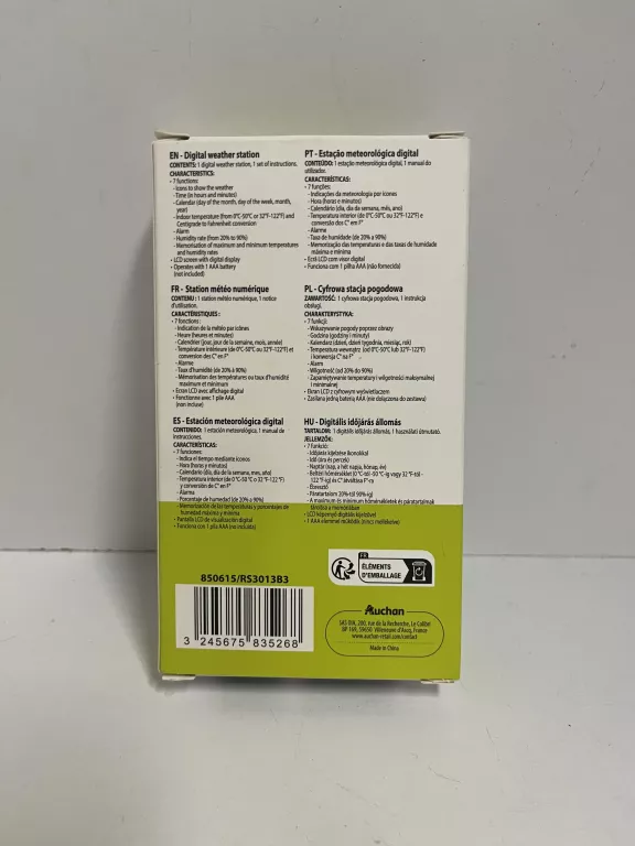 STACJA POGODY SELECLINE 850615