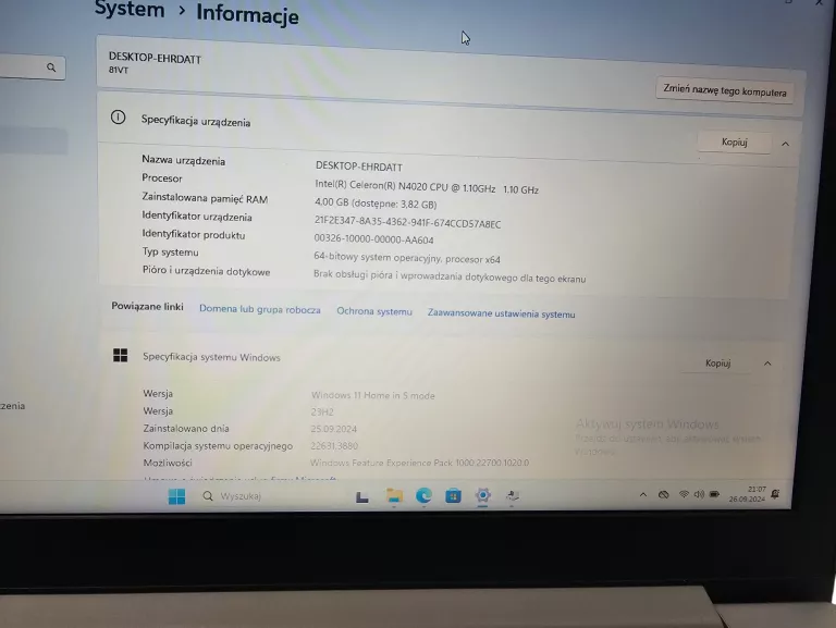 LAPTOP LENOVO IDEAPAD 1 11IGL05