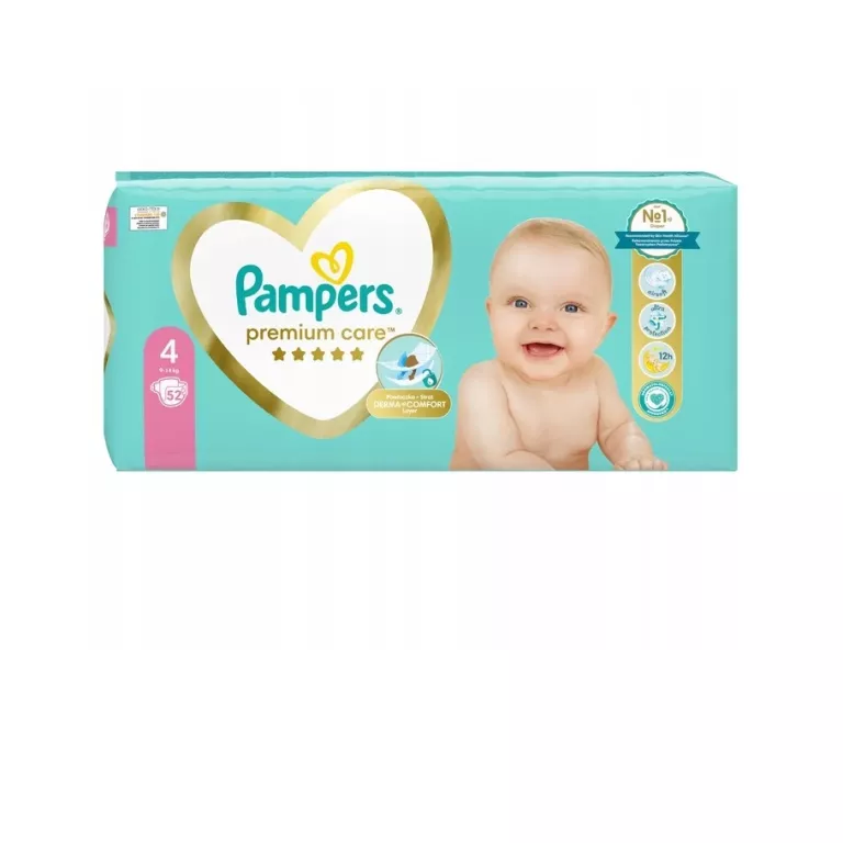 PAMPERS PREMIUM CARE ROZMIAR 4 52 PIELUCHY