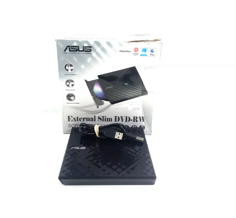 NAGRYWARKA ZEW. DVD ASUS EXTERNAL SLIM DVD-RW SDRW-08D2S-U LITE