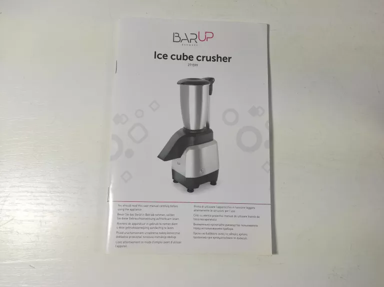 KRUSZARKA DO LODU BARUP ICE CRUSHER DO 160KG/H