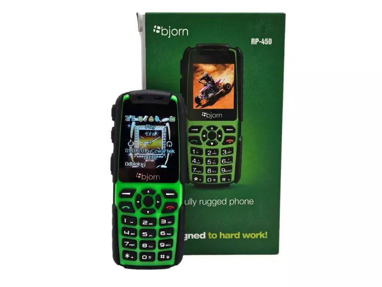 TELEFON KLASYCZNY KLAWISZOWY MINI LARK BJORN RP450 DUAL SIM KOMPLET