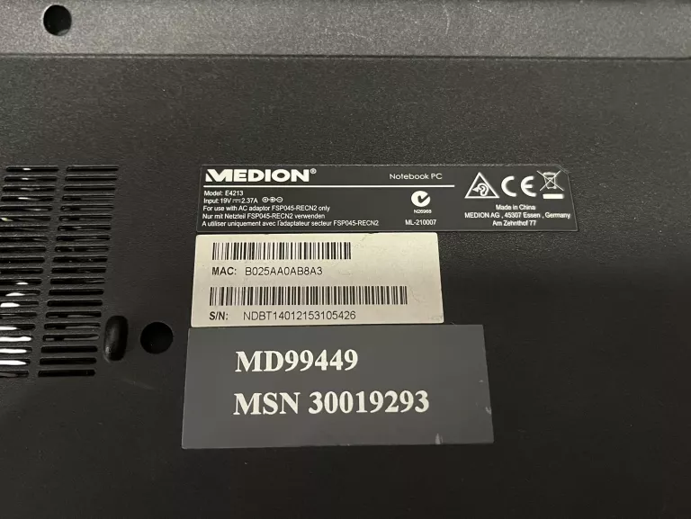 LAPTOP MEDION E4213