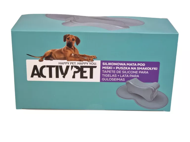 ACTIVPET SILIKONOWA MATA POD MISK+ PUSZKA NA SMAKOŁYKI DLA PSA