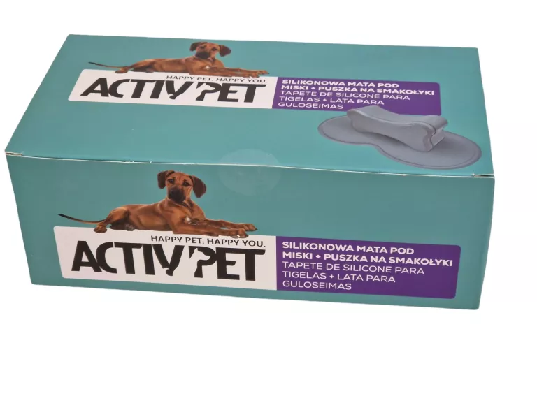ACTIVPET SILIKONOWA MATA POD MISK+ PUSZKA NA SMAKOŁYKI DLA PSA
