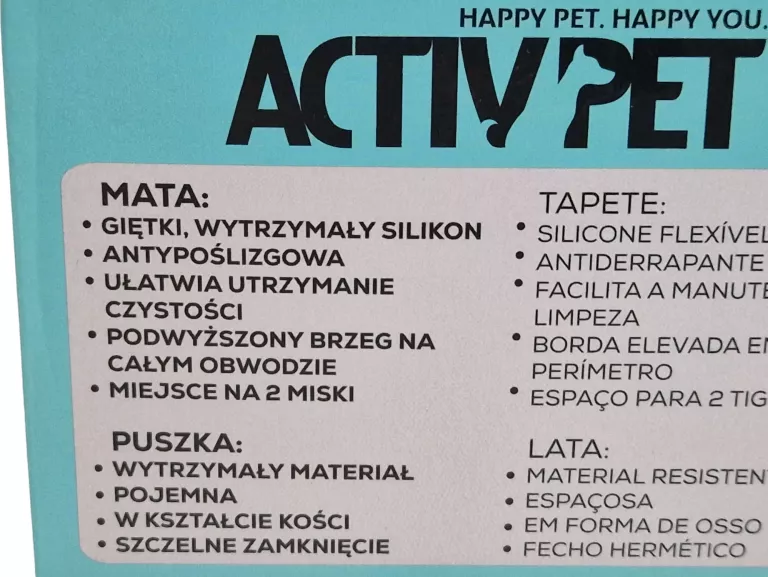 ACTIVPET SILIKONOWA MATA POD MISK+ PUSZKA NA SMAKOŁYKI DLA PSA