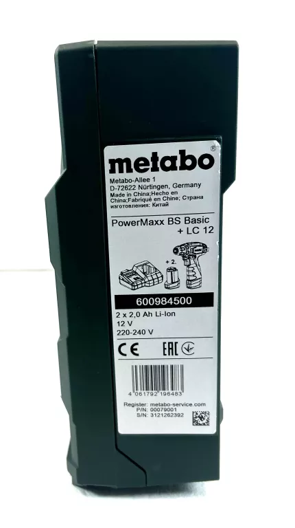 WKRĘTARKA METABO POWERMAXX BS BASIC + LC-12 KOMPLET