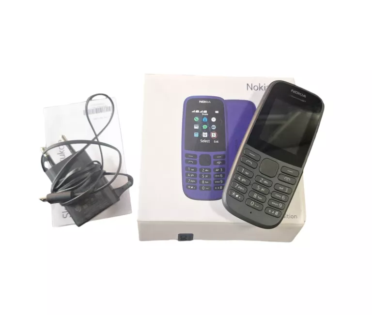 TELEFON NOKIA 105 KOMPLET PUDEŁKO CZARNA