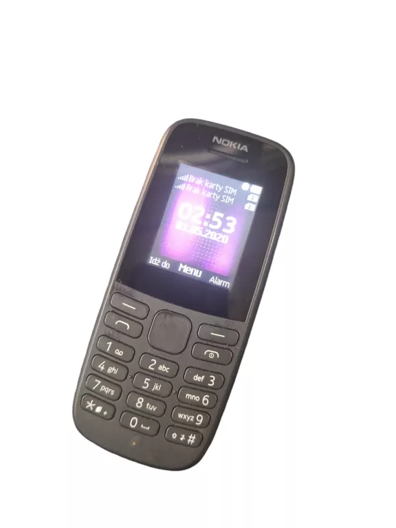 TELEFON NOKIA 105 KOMPLET PUDEŁKO CZARNA