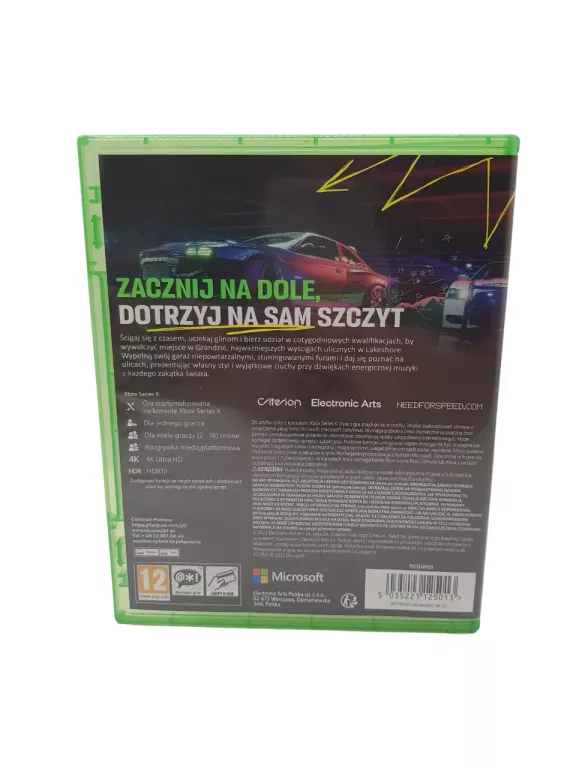GRA XBOX SERIES X NFS UNBOUND DUBBING PL