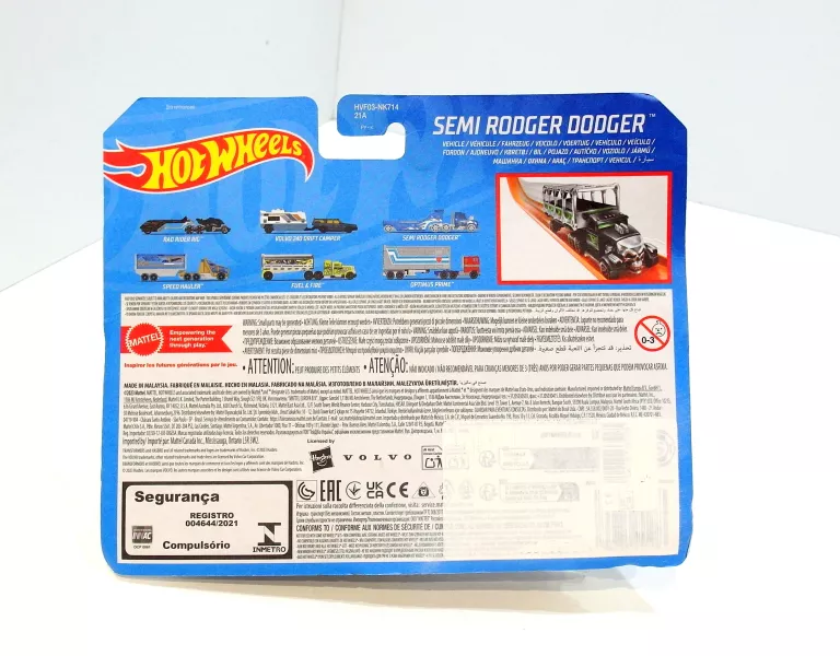 HOT WHEELS TRACK FLEET SEMI RODGER DODGER HVF03