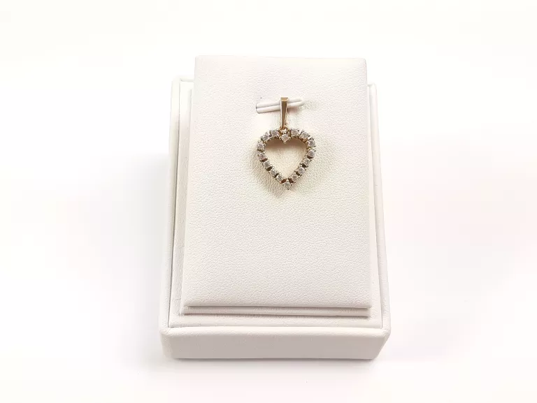 ZJAWISKOWA ZŁOTA ZAWIESZKA SERCE 333 1.84G