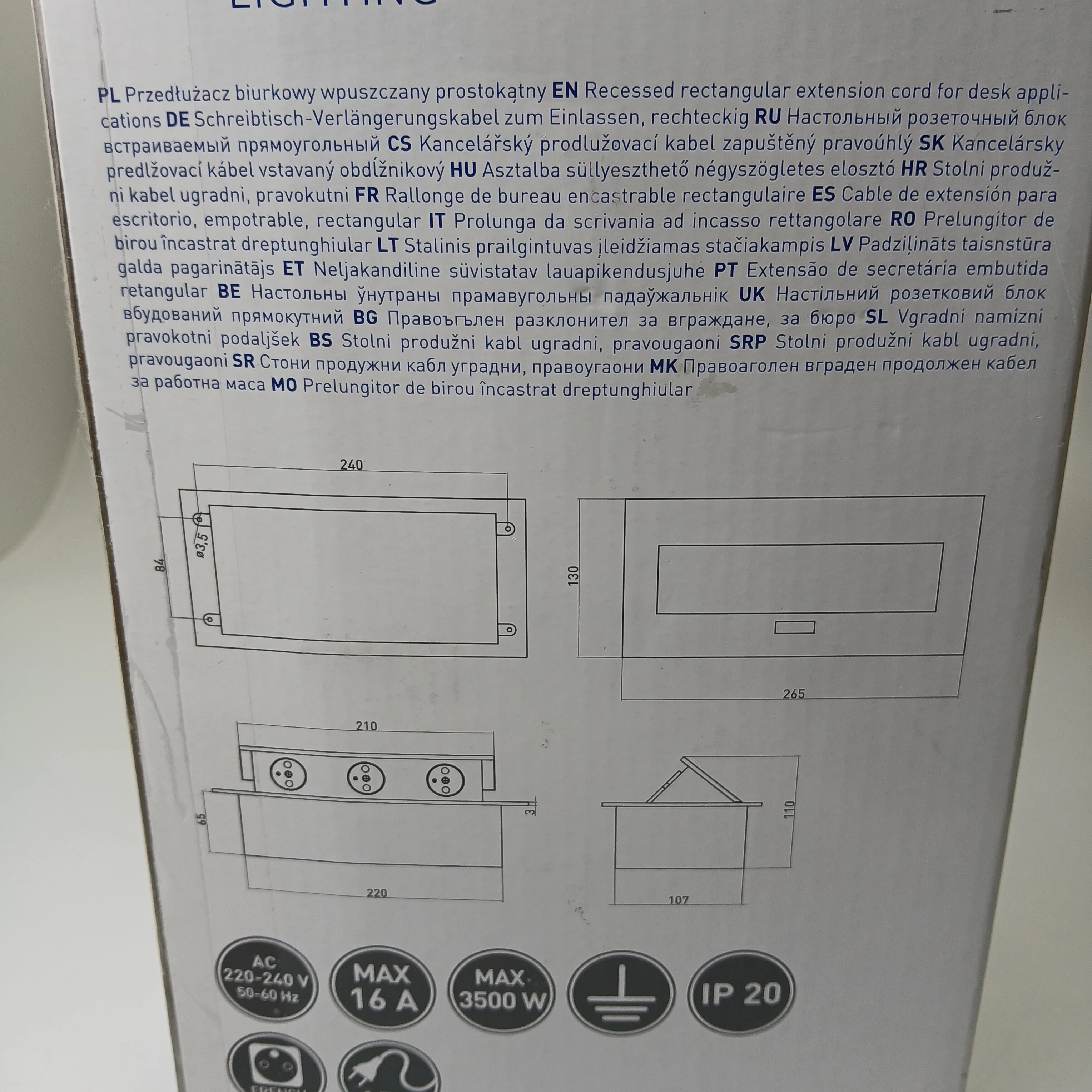 przedluzacz-listwowy-gtv-3x-gniazdo-z-uziemieniem-uluminium-komplet-stan-11323-2