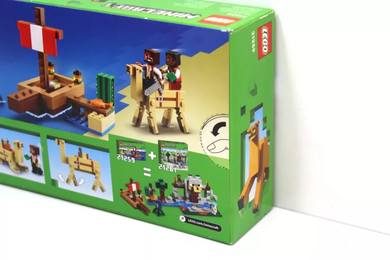 LEGO MINECRAFT 21259 MINECRAFT 21259 ŻEGLOWANIE STATKIEM PIRACKIM