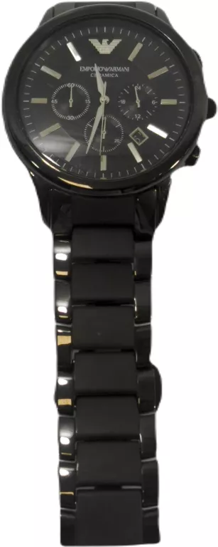 ZEGAREK MĘSKI EMPORIO ARMANI CERAMICA AR1451 KWARCOWY CZARNY BRANSOLETA