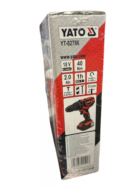 YATO WIERTARKO-WKRĘTARKA UDAR 18V 2AH ŁAD YT-82786