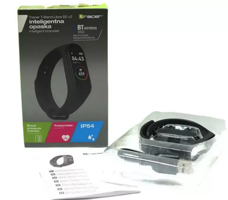 SMARTBAND TRACER T-BAND LIBRA S5 V2 CZARNA