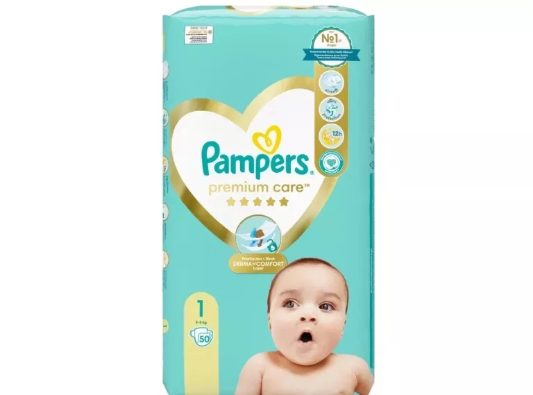 PAMPERS PREMIUM CARE 1 50 SZT. 2-5 KG PIELUSZKI