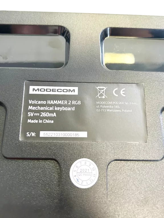 KLAWIATURA MODECOM VOLCANO HAMMER 2 RGB