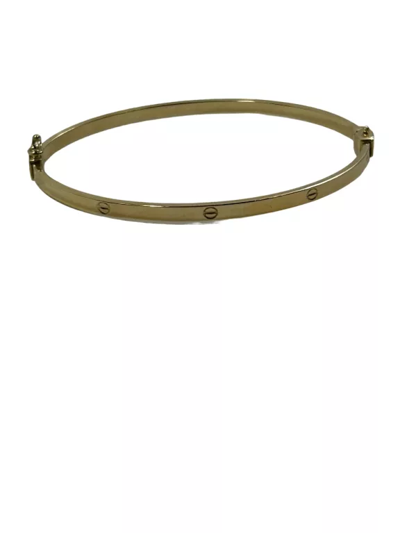 ELEGANCKA SZTYWNA BRANSOLETKA ZŁOTA 4,24G 585PR
