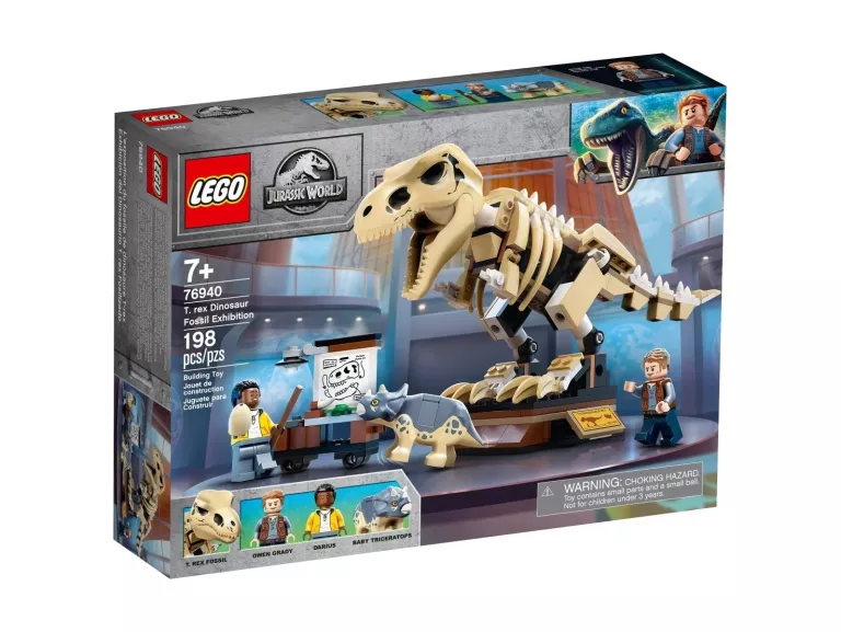 LEGO JURASSIC WORLD 76940 WYSTAWA SKAMIELIN T-REXA