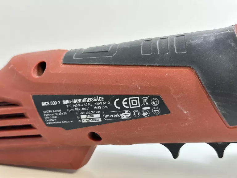 MINI RĘCZNA PILARKA ZAGŁĘBIARKA MATRIX MCS 500-2 WARTO/OKAZJA