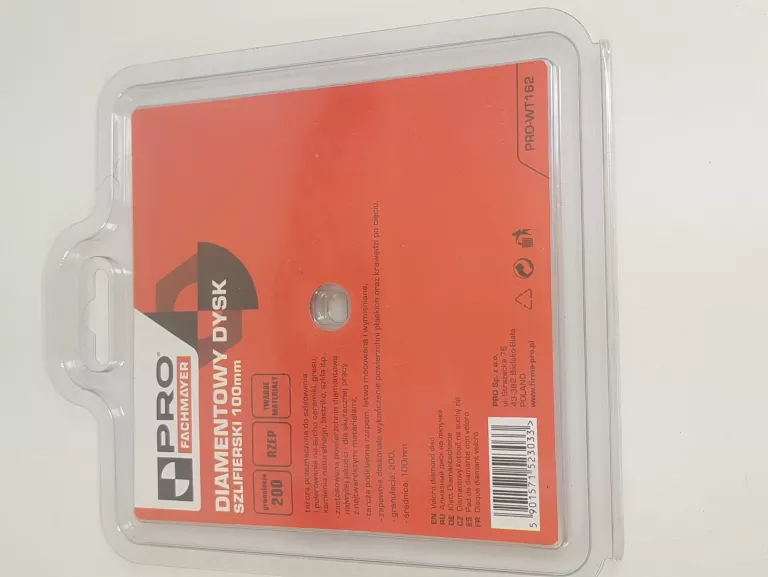 PRO DYSK DIAMENTOWY SZLIFIERSKI GRAN.200 100MM PRO-WT162