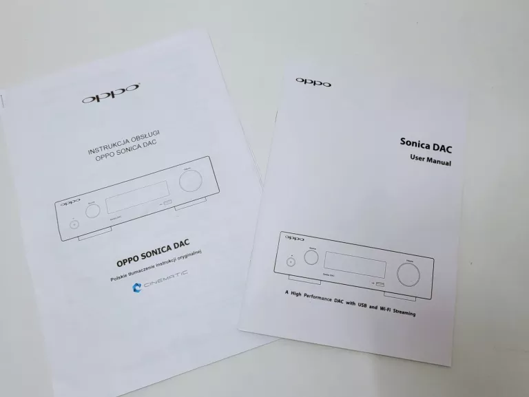 PRZETWORNIK CYFROWO-ANALOGOWY OPPO SONICA DAC-3 KOMPLET