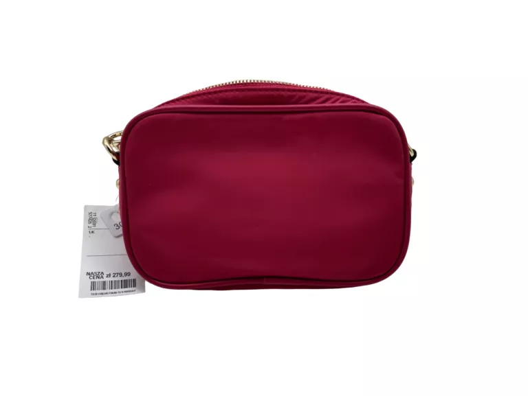 MATERIAŁOWA TOREBKA GUESS GEMMA RÓŻOWA - TORBA NA RAMIĘ