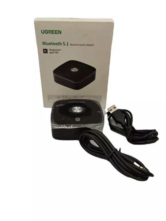 ADAPTER ODBIORNIK BLUETOOTH UGREEN 2XRCA JACK APTX AUX DO SAMOCHODU WIEŻY