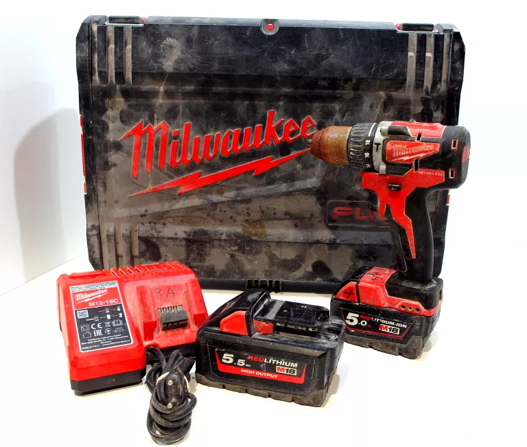 MILWAUKEE WIERTARKA WKRĘTARKA AKUMULATOROWA 18V UDAROWA M18CBLPD 1X5.