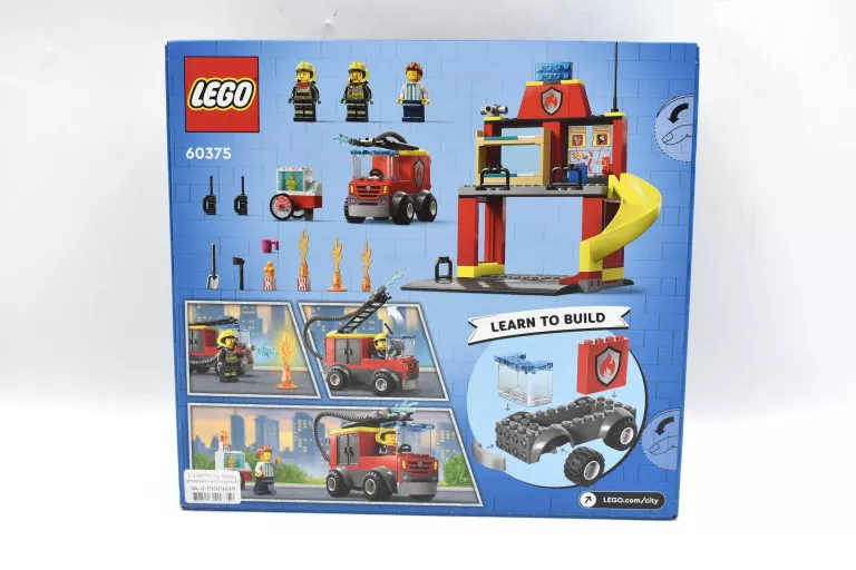 LEGO CITY REMIZA STRAŻACKA I WÓZ STRAŻACKI 60375