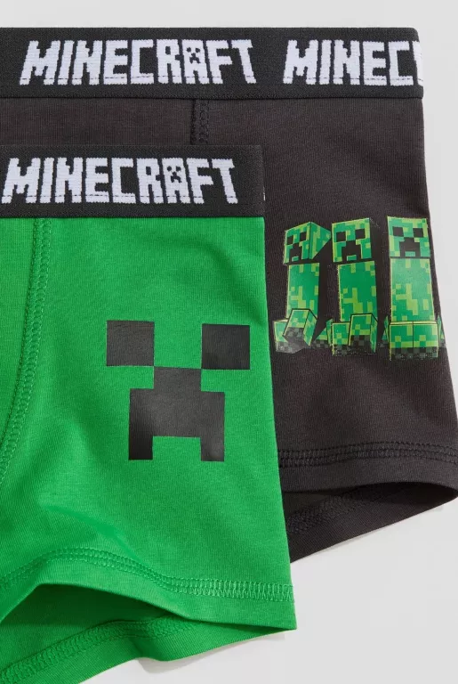 5 PAK BOKSEREK DZIECIĘCYCH H&M MINECRAFT ROZM.110/116