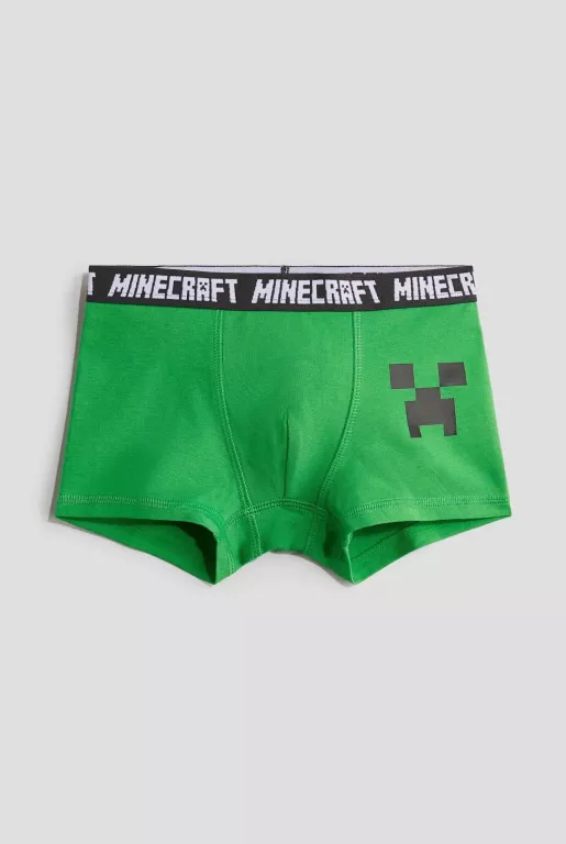 5 PAK BOKSEREK DZIECIĘCYCH H&M MINECRAFT ROZM.110/116