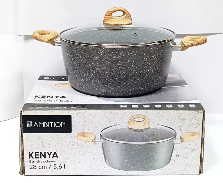 GARNEK Z POKRYWKĄ AMBITION KENYA 5,6L 28 CM