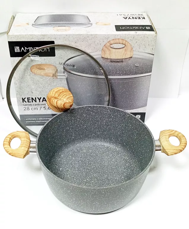 GARNEK Z POKRYWKĄ AMBITION KENYA 5,6L 28 CM
