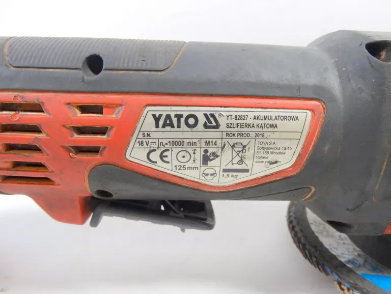 SZLIFIERKA YATO YT-82827 Z AKU+BATERIA
