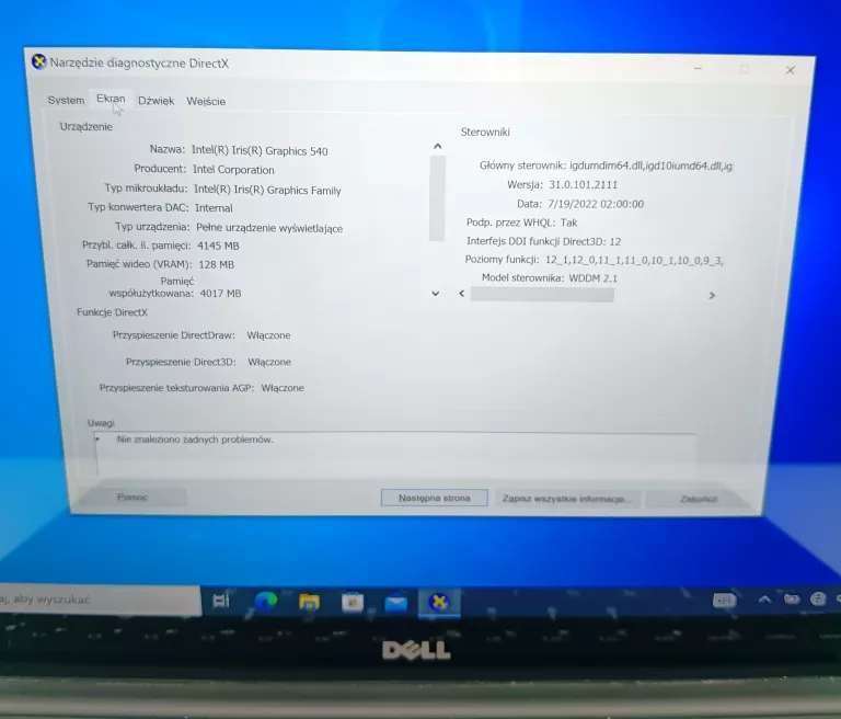 LAPTOP DELL XPS P54G I7/512GB/16GB/SSD/WIN10