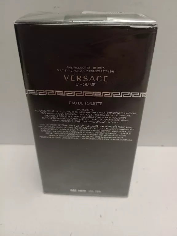 VERSACE L`HOMME EDT 100ML WODA TOALETOWA DLA MĘŻCZYZN