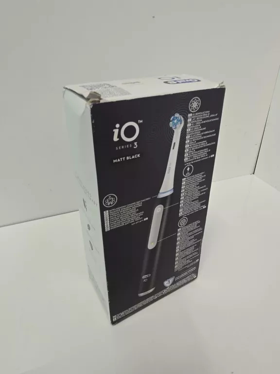 ORAL-B IO 3 BLACK SZCZOTECZKA ELEKTRYCZNA KOMPLET