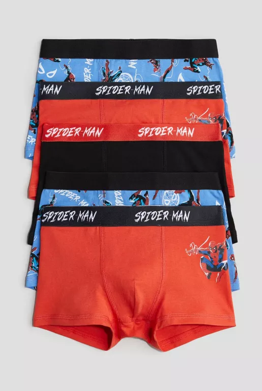 5 PAK BOKSEREK DZIECIĘCYCH H&M SPIDER-MAN ROZM.134/140