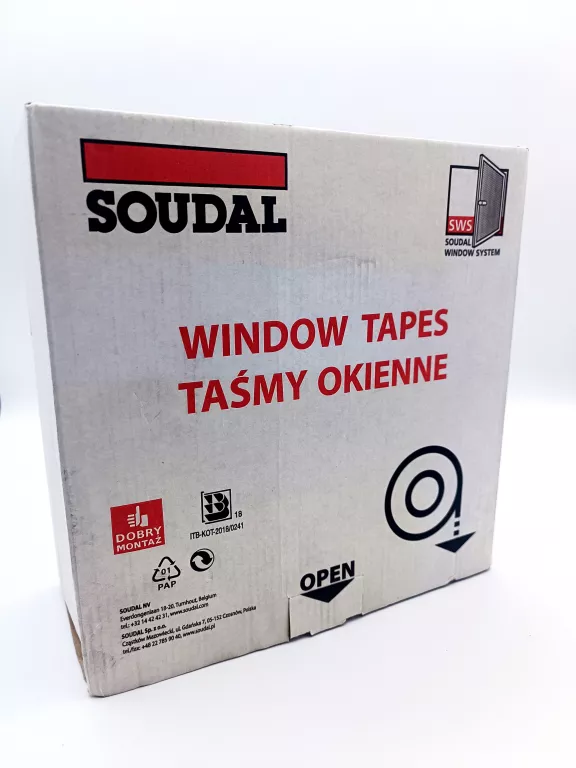 SOUDAL 90/30MB TAŚMA ZEWNĘTRZNA PEŁNY KLEJ OKIEN