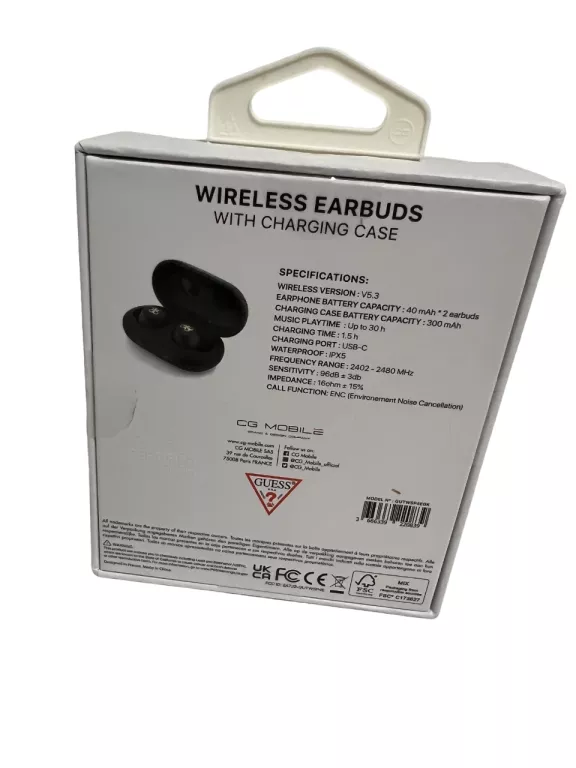 SŁUCHAWKI GUESS EARBUDS  GUTWSP4EGK / ZAPAKOWANE !